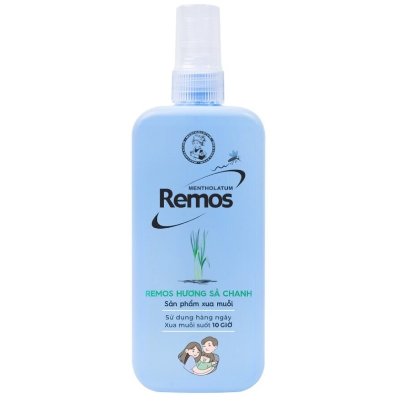 Xịt chống muỗi Remos Rohto hương sả chanh (150ml) 1