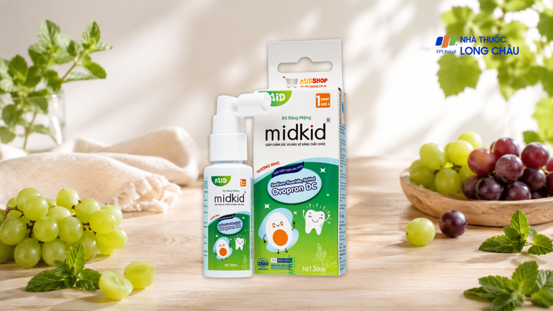Xịt răng miệng Midkid hương Nho