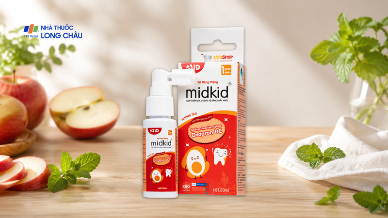 Xịt răng miệng Midkid hương Táo