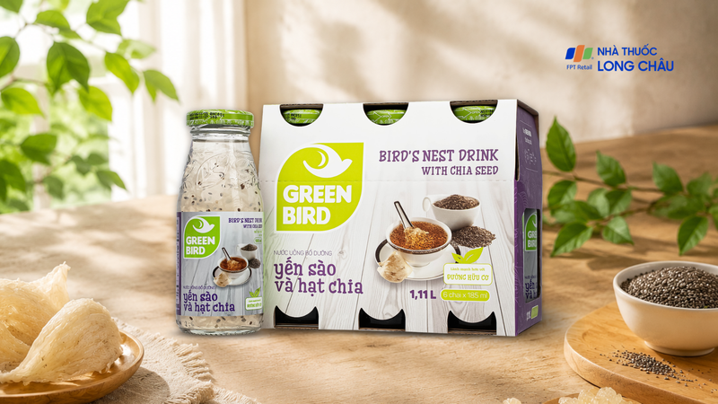 Nước Yến Sào và Hạt Chia Green Bird