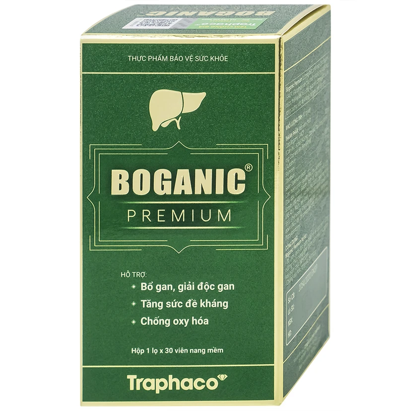 Viên uống mát gan Boganic Premium Traphaco hộp 30 viên