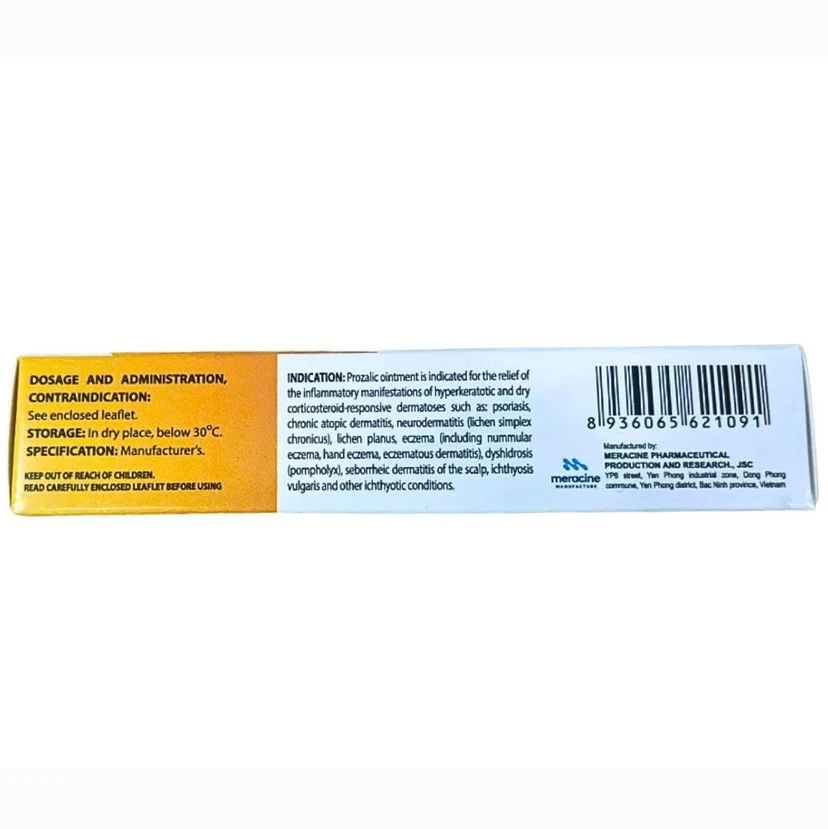 Thuốc mỡ bôi da Prozalic điều trị lichen phẳng, viêm da dị ứng mạn tính ...