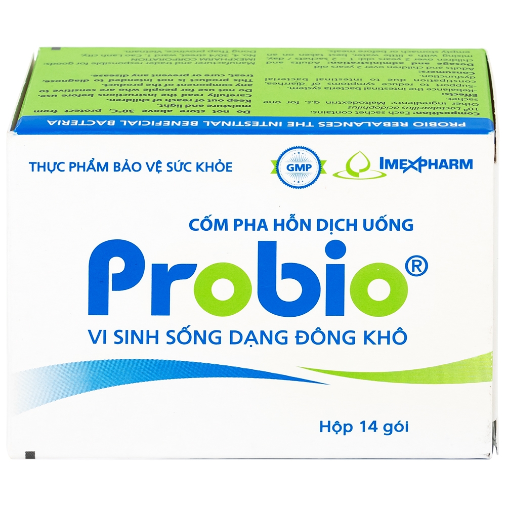 Hình ảnh Cốm pha hỗn dịch uống Probio Imexpharm cân bằng hệ vi sinh đường ruột (14 gói)