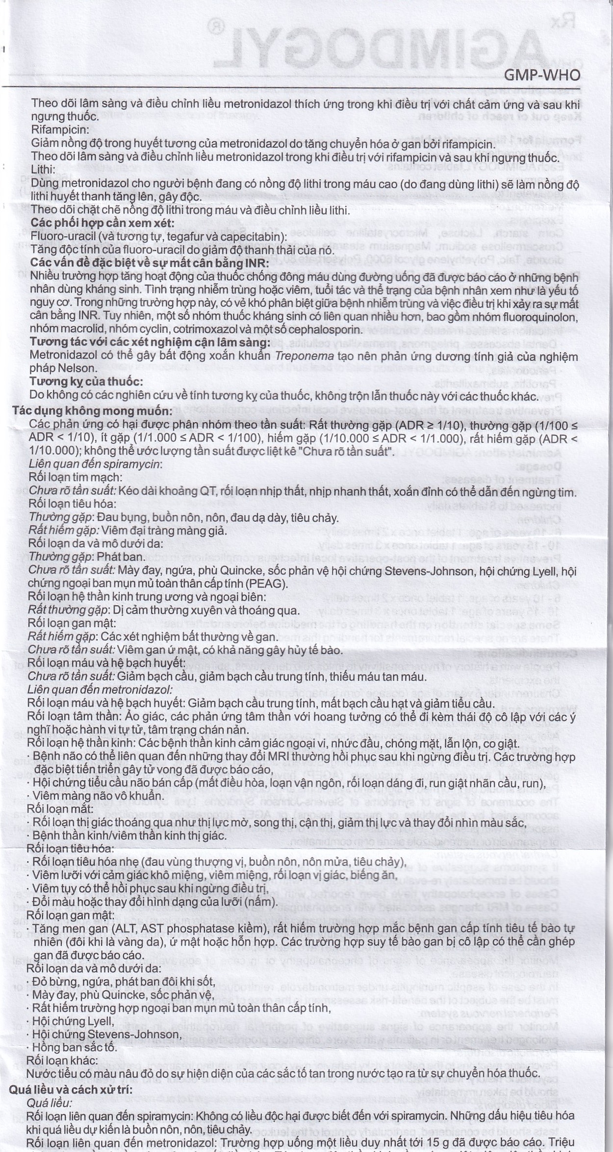 Hình ảnh Thuốc Agimdogyl Agimexpharm điều trị nhiễm trùng răng miệng cấp tính, mạn tính (2 vỉ x 10 viên)