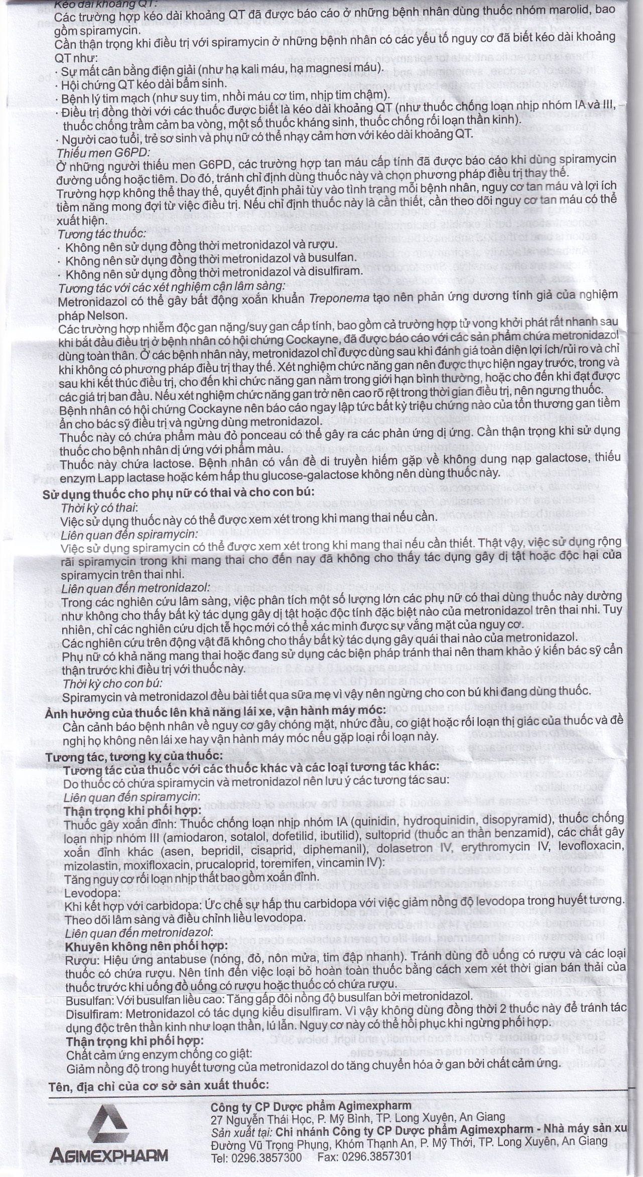 Hình ảnh Thuốc Agimdogyl Agimexpharm điều trị nhiễm trùng răng miệng cấp tính, mạn tính (2 vỉ x 10 viên)