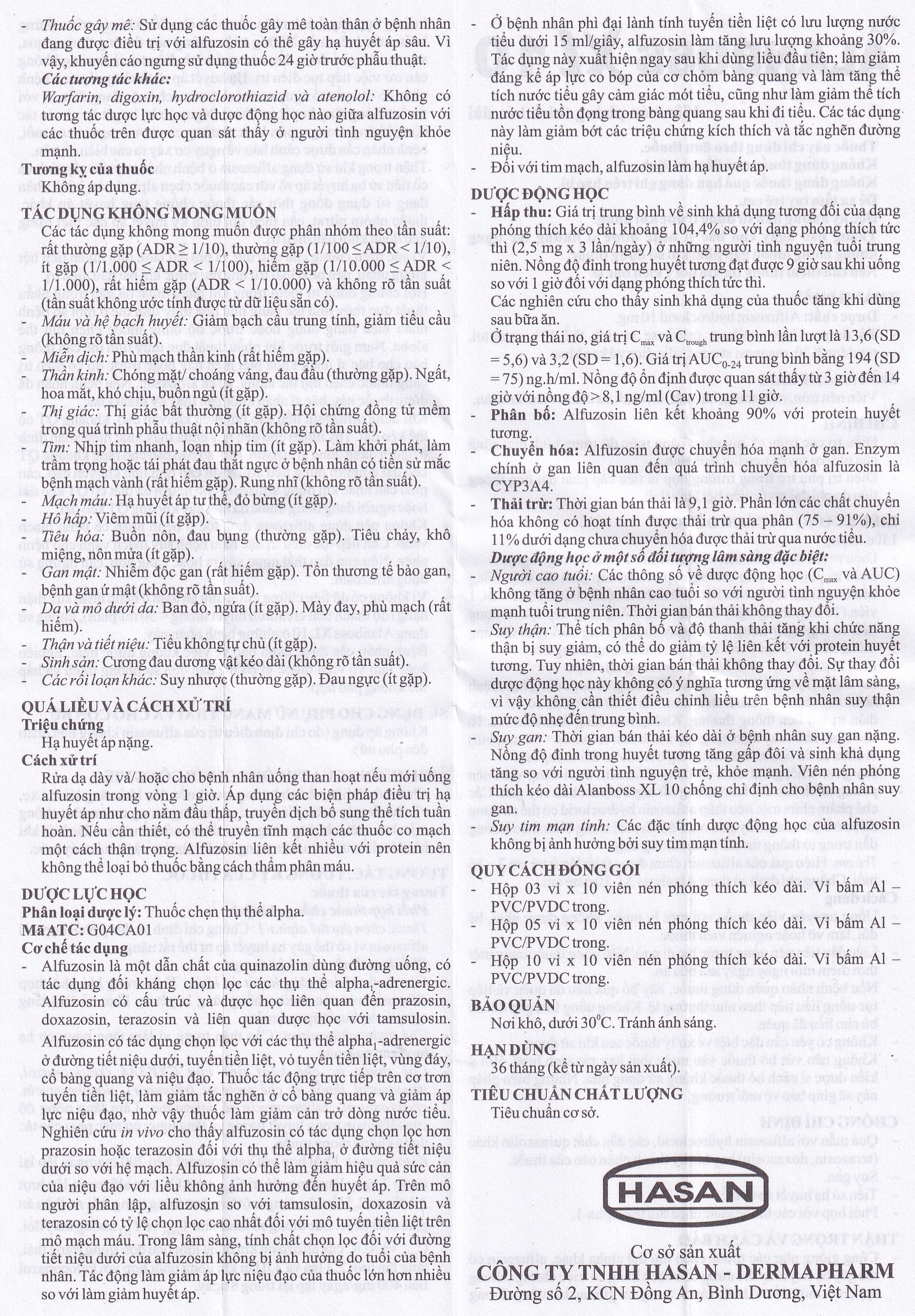 Hình ảnh Thuốc AlanBoss XL 10 Hasan điều trị các triệu chứng của phì đại tuyến tiền liệt lành tính (3 vỉ x 10 viên)