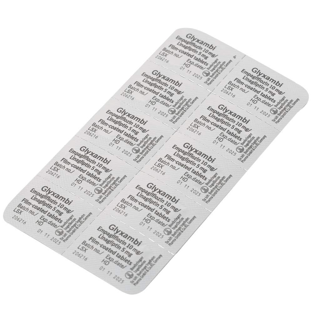 Hình ảnh Thuốc Glyxambi 10mg/5mg Boehringer điều trị đái tháo đường típ 2 (3 vỉ x 10 viên)