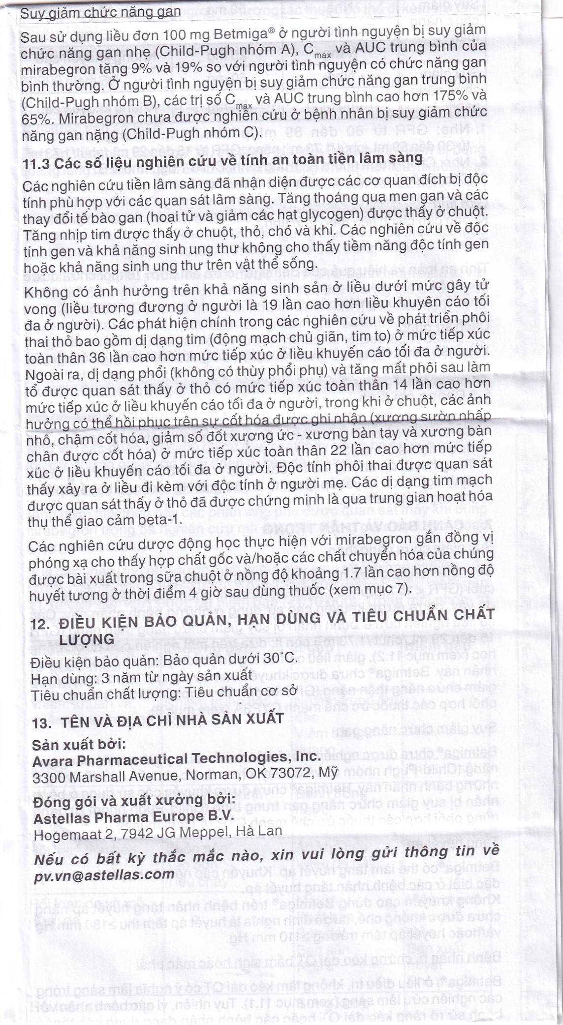 Hình ảnh Thuốc Betmiga 50mg Astellas điều trị triệu chứng tiểu gấp (3 vỉ x 10 viên)