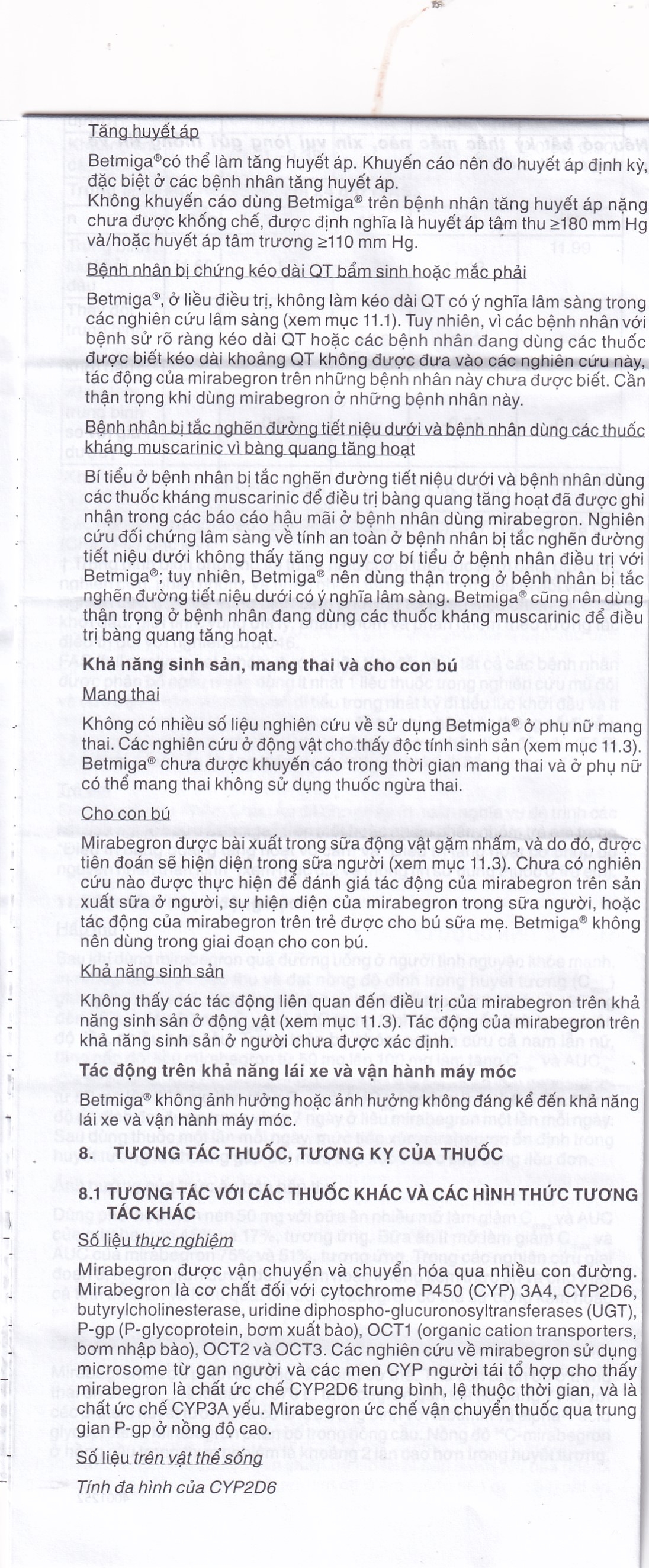 Hình ảnh Thuốc Betmiga 50mg Astellas điều trị triệu chứng tiểu gấp (3 vỉ x 10 viên)