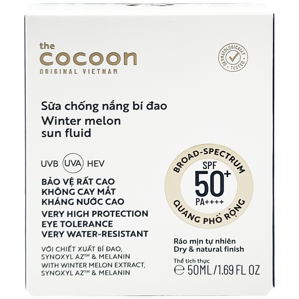 Hình ảnh Sữa chống nắng bí đao Cocoon giúp bảo vệ da trước tia UVA, UVB (50ml)