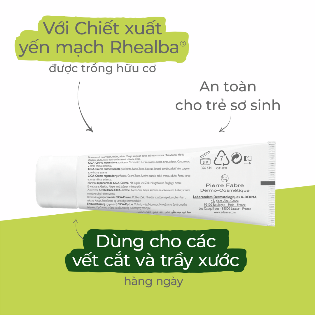 Hình ảnh Kem A-Derma Dermalibour+ Repairing Cream làm dịu da dùng hằng ngày cho da kích ứng (50ml)