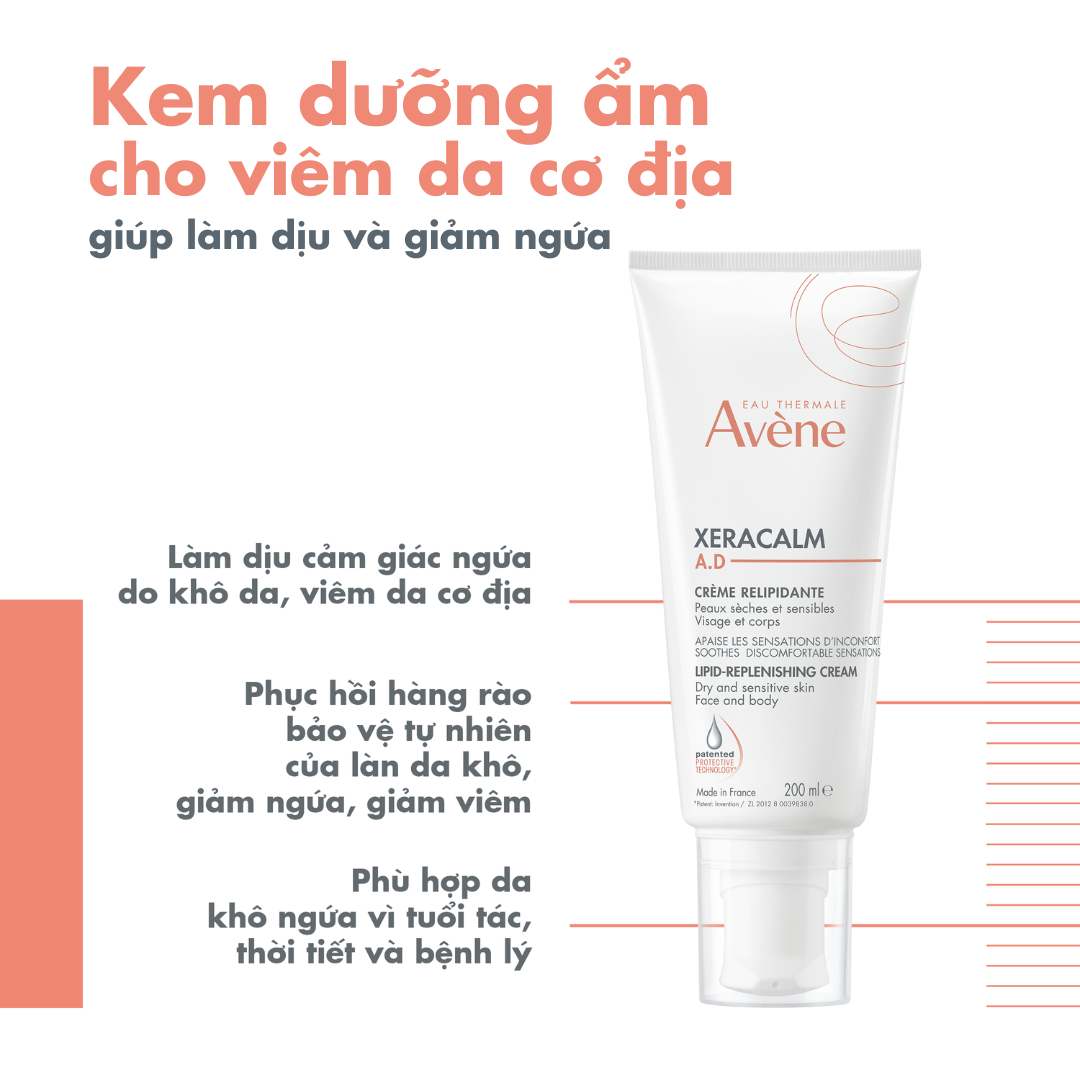Hình ảnh Kem dưỡng da Eau Thermale Avène Xeracalm A.D làm dịu cảm giác ngứa, giảm rát da (200ml)