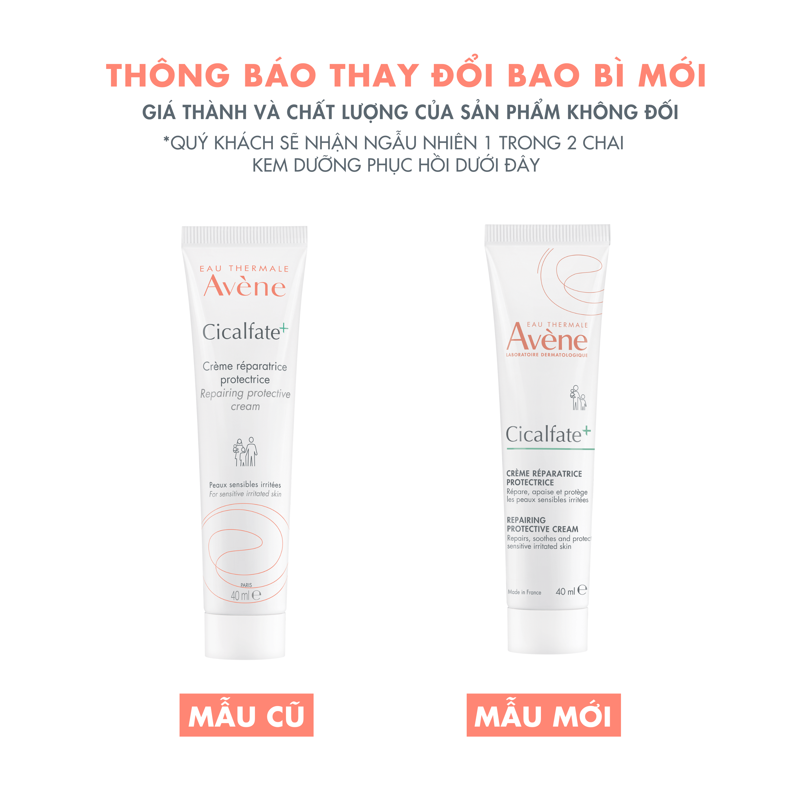Hình ảnh Kem Avène Cicalfate Restorative Cream phục hồi da, lành sẹo, chống nhiễm khuẩn (40ml)