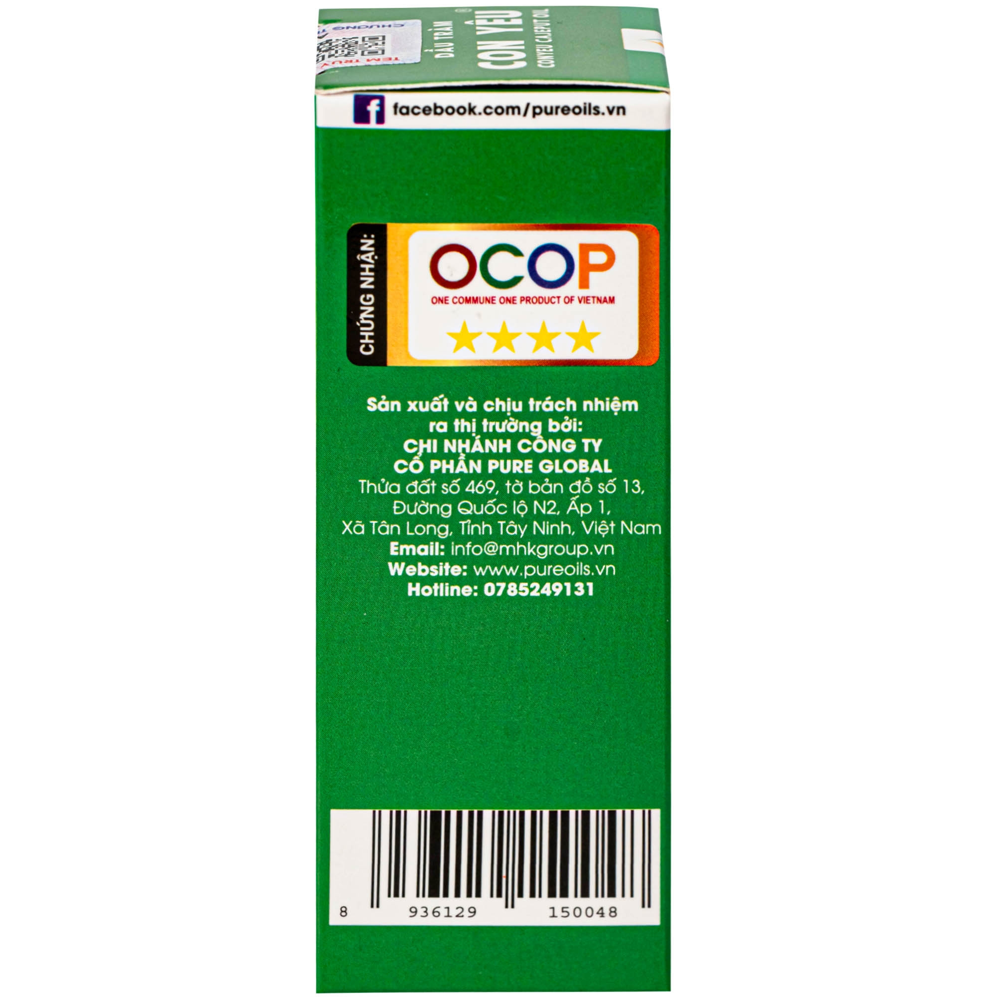 Hình ảnh Dầu tràm Con Yêu giúp giữ ấm, giảm triệu chứng ho, sổ mũi (50 ml)
