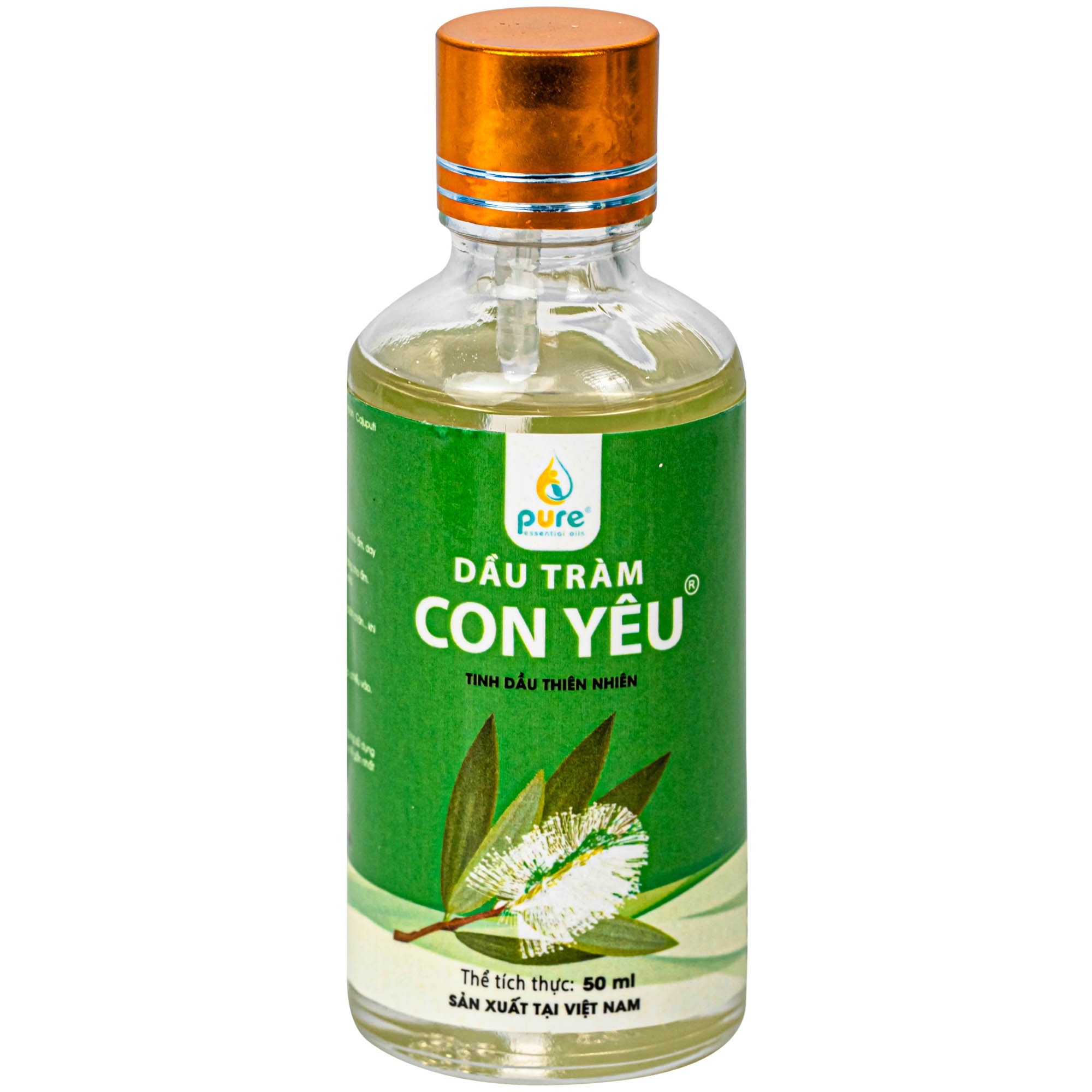 Hình ảnh Dầu tràm Con Yêu giúp giữ ấm, giảm triệu chứng ho, sổ mũi (50 ml)