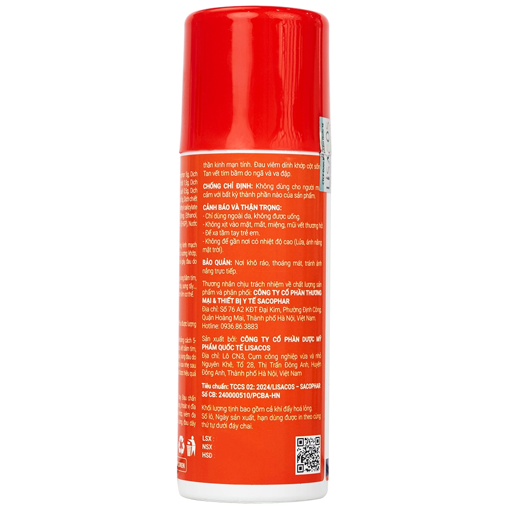 Hình ảnh Chai xịt nóng Voltogel hot spray giảm nhanh chóng các cơn đau cơ, đau vai, bầm tím, bong gân (120ml)