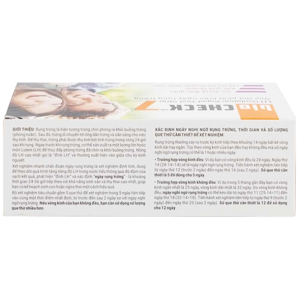Hình ảnh Que thử phát hiện ngày rụng trứng Bio Check cho kết quả trong 5 - 10 phút (7 cái)