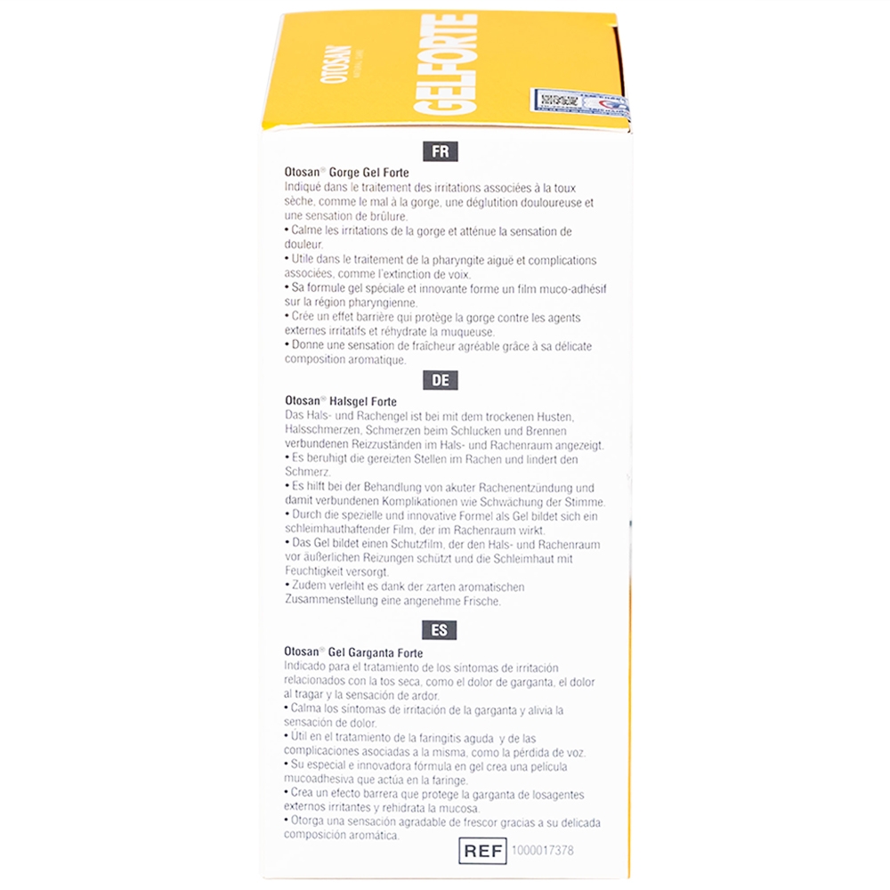 Hình ảnh Gel Otosan Throat Gel Forte 10ml điều trị viêm họng cấp tính (14 gói)