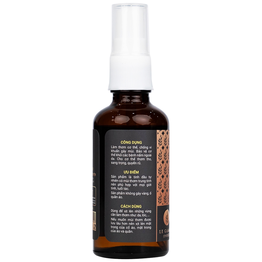 Hình ảnh Tinh dầu Le Gamme Thảo Nguyên 50ml làm thơm cơ thể, chống vi khuẩn gây mùi