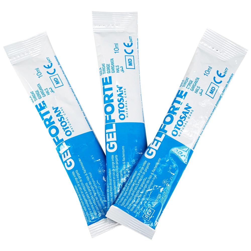Hình ảnh Gel Otosan Throat Gel Forte 10ml điều trị viêm họng cấp tính (14 gói)