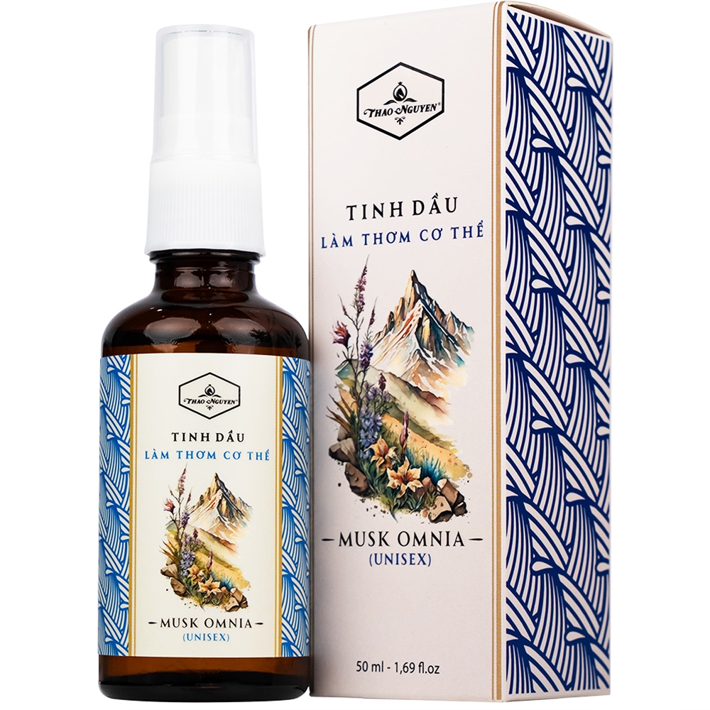 Hình ảnh Tinh dầu Musk Omnia Thảo Nguyên 50ml làm thơm cơ thể, chống vi khuẩn gây mùi