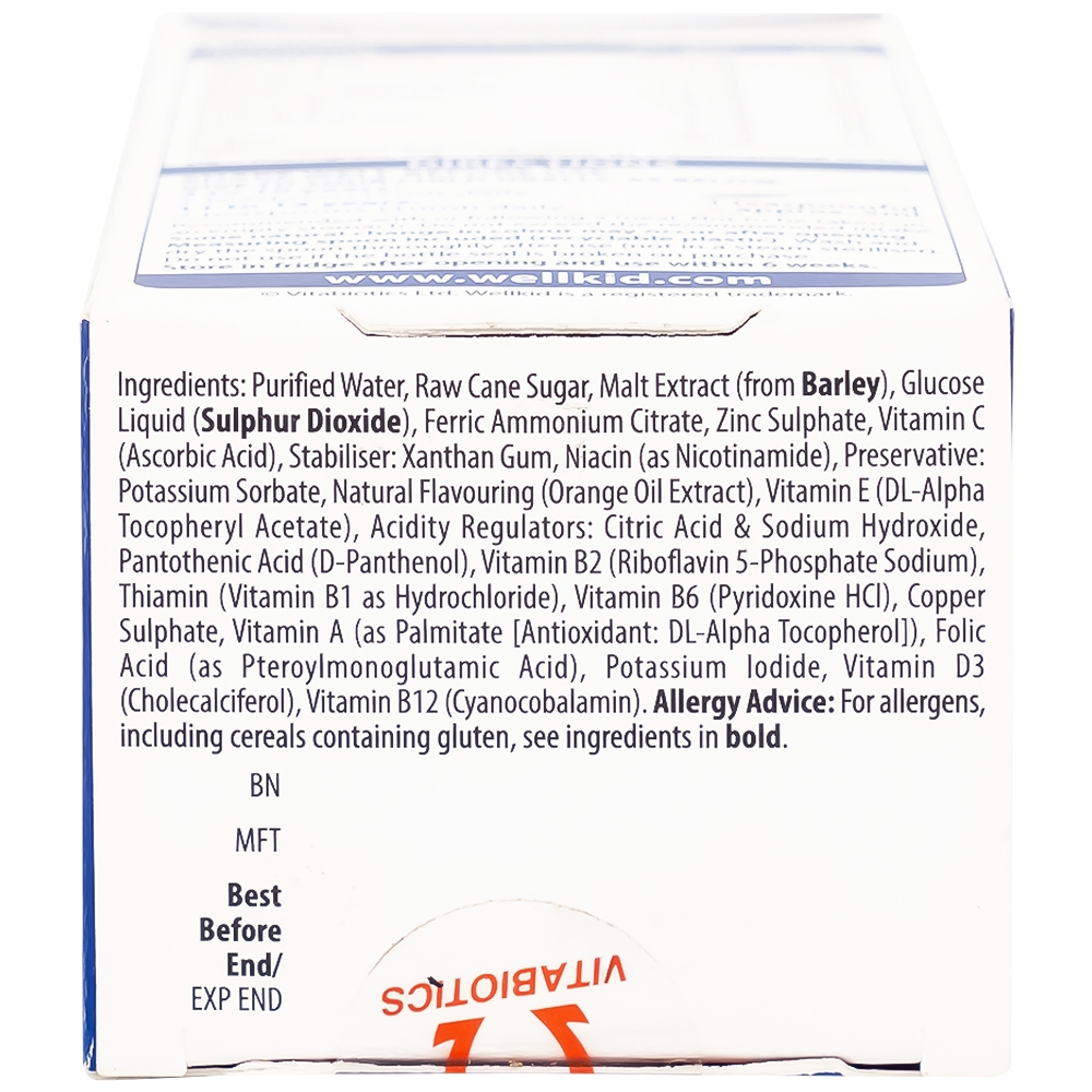 Hình ảnh Siro WellKid Multi-Vitamin Liquid bổ sung vitamin, khoáng chất cho trẻ em (150ml)