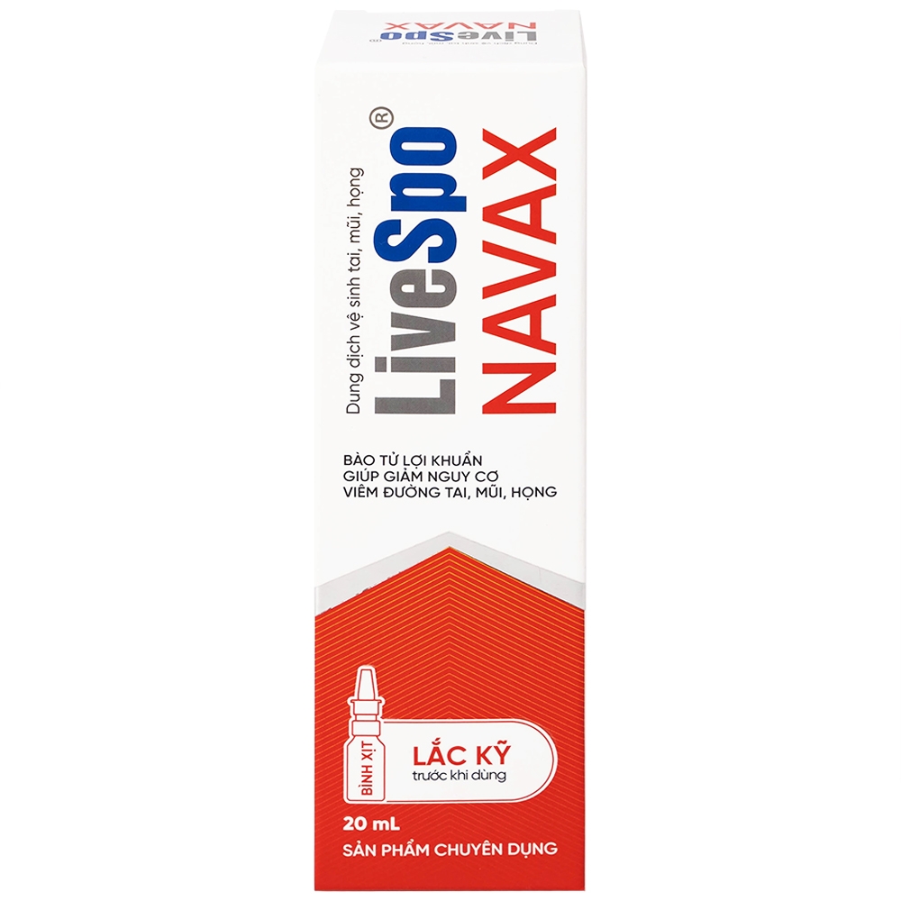 Hình ảnh Dung dịch vệ sinh tai mũi họng LiveSpo Navax 20ml 