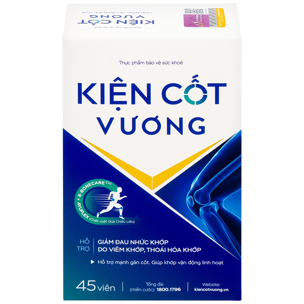Hình ảnh Viên uống Kiện Cốt Vương hỗ trợ giảm triệu chứng đau nhức khớp do viêm khớp, thoái hóa khớp (45 viên)