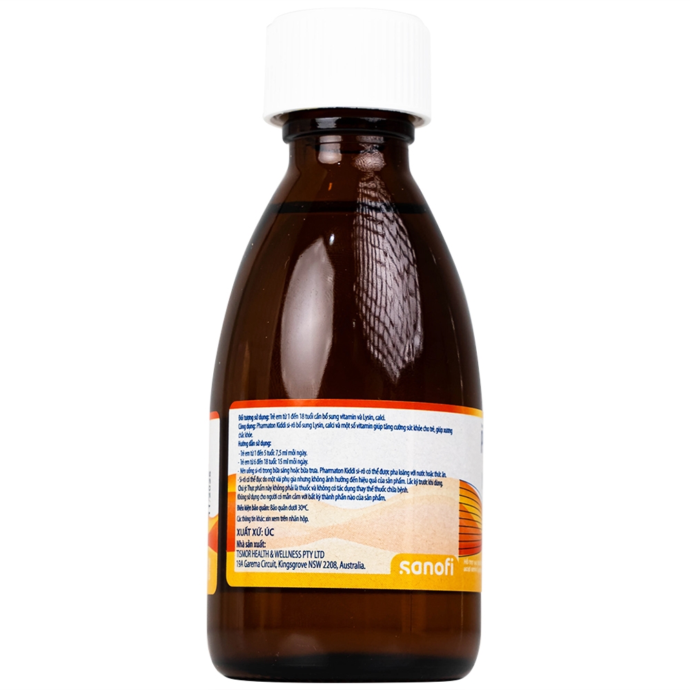 Hình ảnh Siro Pharmaton Kiddi Syrup 100ml Sanofi bổ sung Lysin, calci và một số vitamin