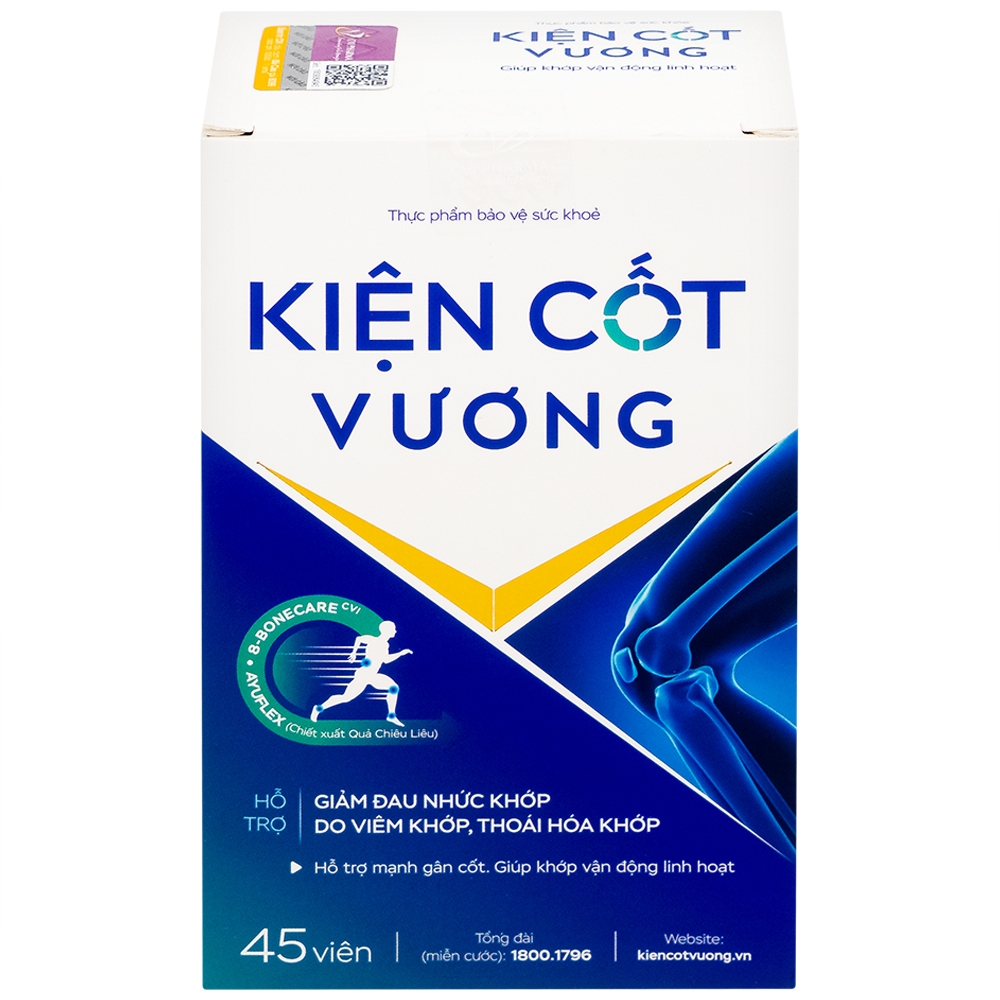 Hình ảnh Viên uống Kiện Cốt Vương hỗ trợ giảm triệu chứng đau nhức khớp do viêm khớp, thoái hóa khớp (45 viên)
