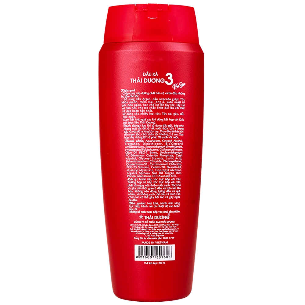 Hình ảnh Dầu xả Thái Dương 3 hương hoa suôn mềm, óng ả, tự nhiên (200ml)