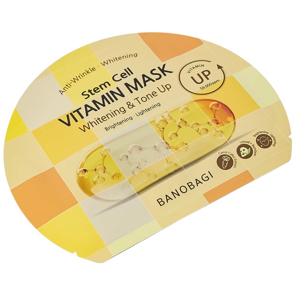 Hình ảnh Mặt nạ Banobagi stem cell vitamin mask whitening & tone up hỗ trợ cấp ẩm, dưỡng sáng da và nâng tông (30g)