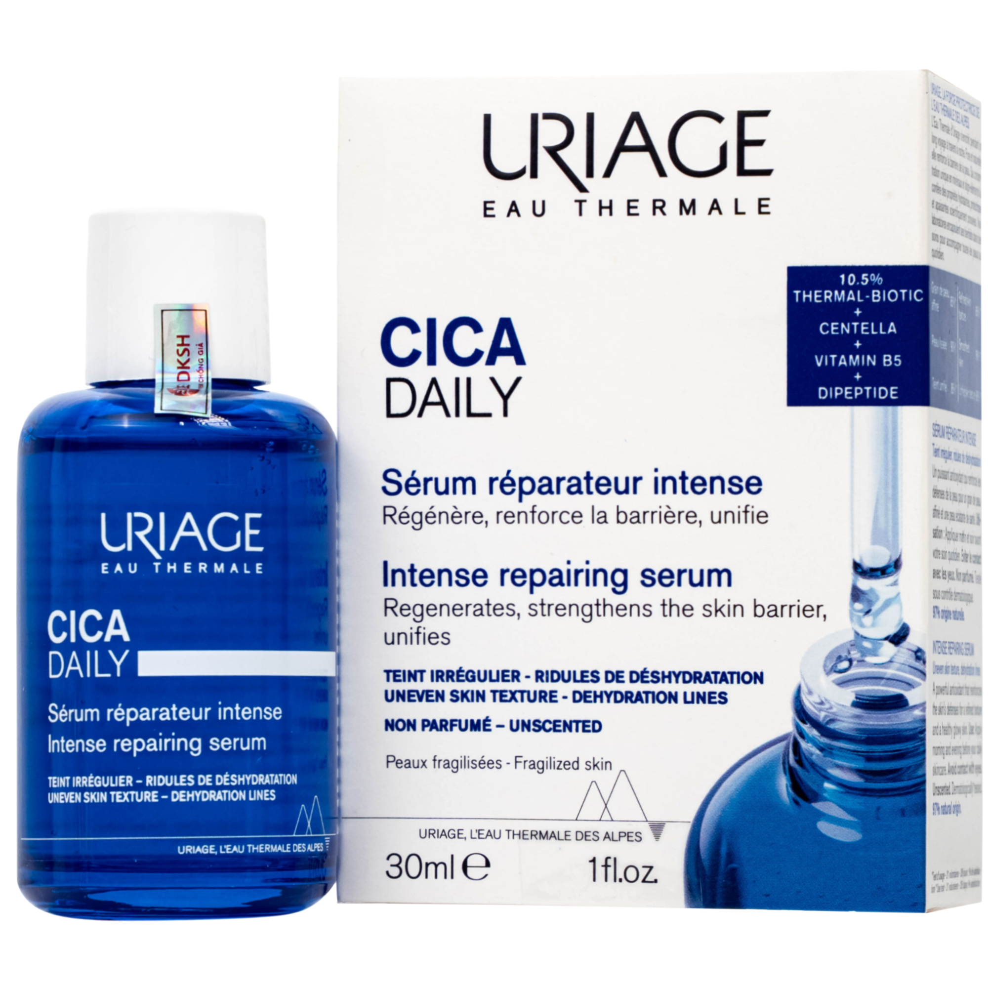 Hình ảnh Tinh chất làm dịu, phục hồi da tổn thương Uriage Cica Daily Serum (30ml)