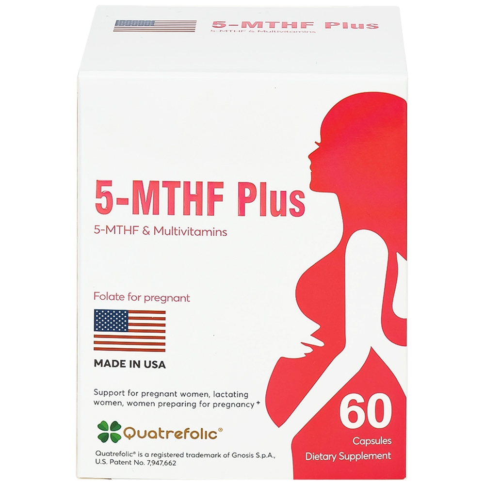 Hình ảnh Viên uống 5-MTHF Plus Quatrefolic bổ sung một số vitamin và khoáng chất cho cơ thể (6 vỉ x 10 viên)