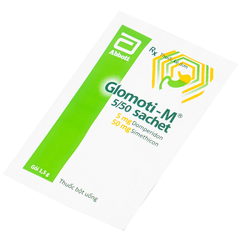 Hình ảnh Bột Glomoti-M Glomed điều trị triệu chứng buồn nôn (12 gói x 1.5g)