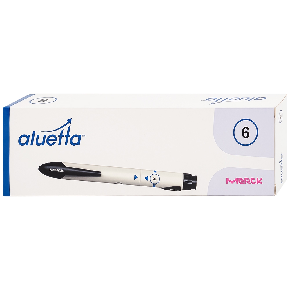 Hình ảnh Bút tiêm aluetta Merck điều trị bệnh tiểu đường bằng insulin