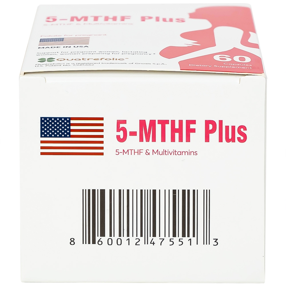 Hình ảnh Viên uống 5-MTHF Plus Quatrefolic bổ sung một số vitamin và khoáng chất cho cơ thể (6 vỉ x 10 viên)