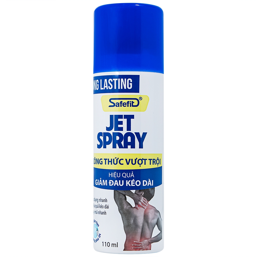 Hình ảnh Chai xịt giảm đau kháng viêm Safefit Jet Spray giảm đau, kháng viêm trong căng cơ, bong gân (110ml)