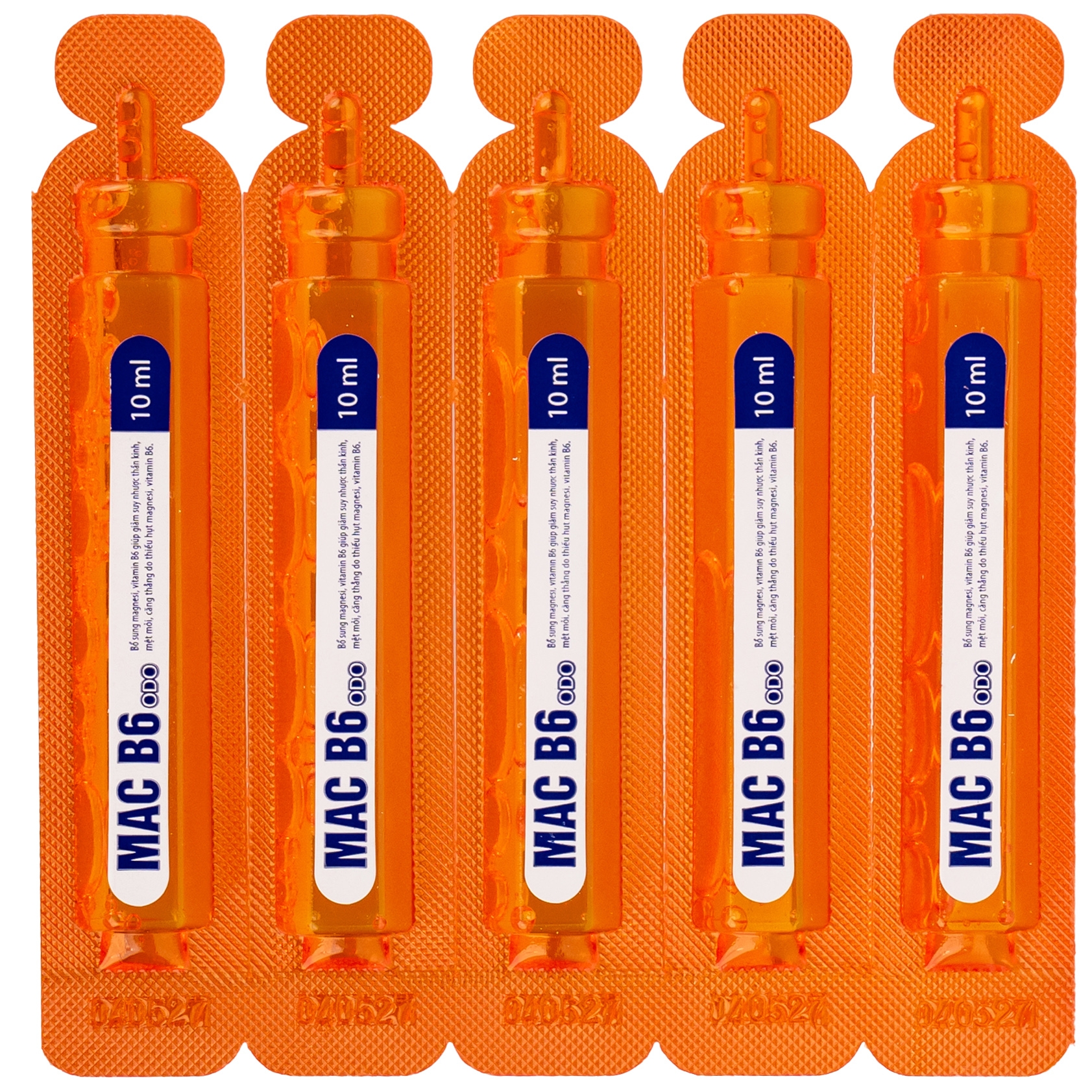 Hình ảnh Siro Mac B6 ODO 10ml Odoriko bổ sung magnesi, vitamin B6 (20 ống)