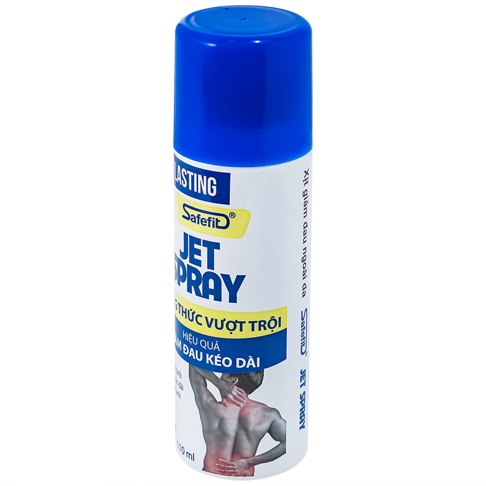 Hình ảnh Chai xịt giảm đau kháng viêm Safefit Jet Spray giảm đau, kháng viêm trong căng cơ, bong gân (110ml)