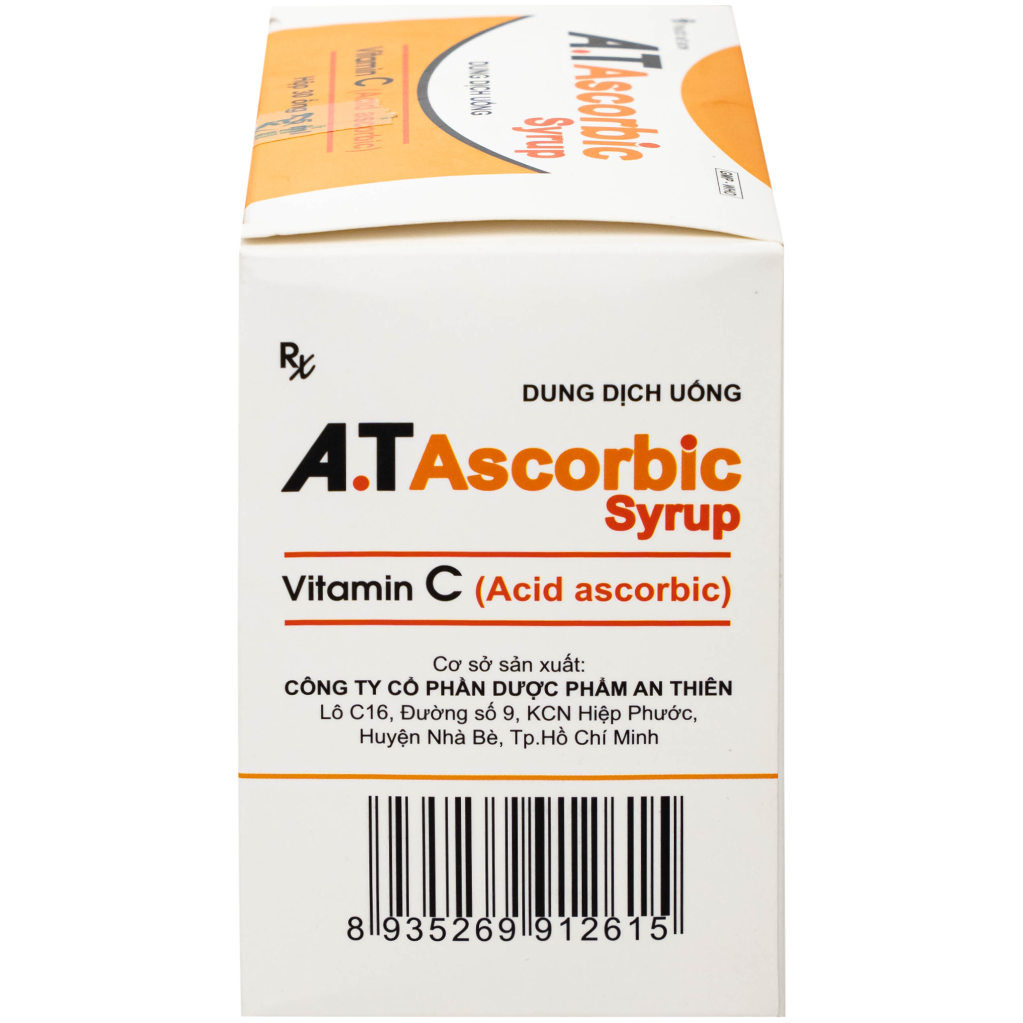 Hình ảnh Siro A.T Ascorbic An Thiên Bổ sung vitamin C, Phòng và Điều trị bệnh scorbut (30 ống x 5ml)