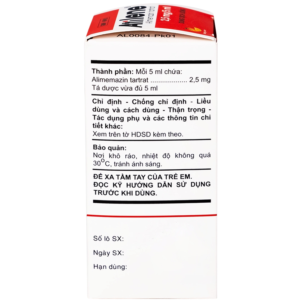 Hình ảnh Thuốc Atilene 2,5mg/5ml An Thiên điều trị các bệnh hô hấp, viêm mũi, hắt hơi, sổ mũi (100ml)