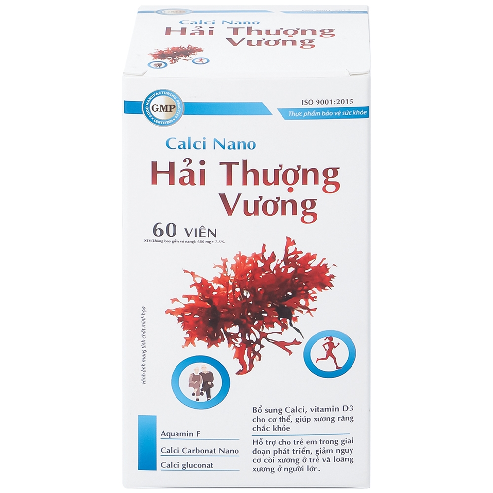 Hình ảnh Viên uống Calci Nano Hải Thượng Vương bổ sung Calci, vitamin D3 cho cơ thể (60 viên)