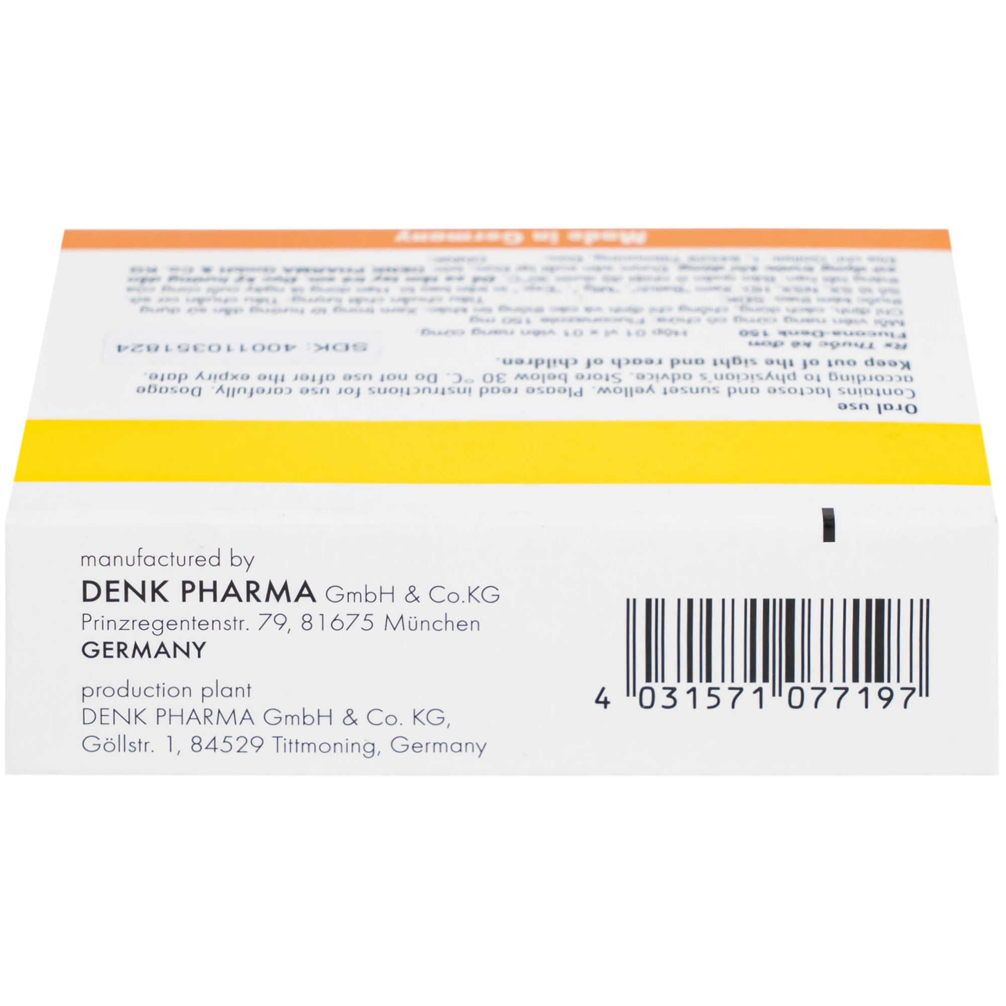 Hình ảnh Thuốc Flucona-Denk 150mg điều trị nhiễm nấm candida ở người lớn (1 viên)