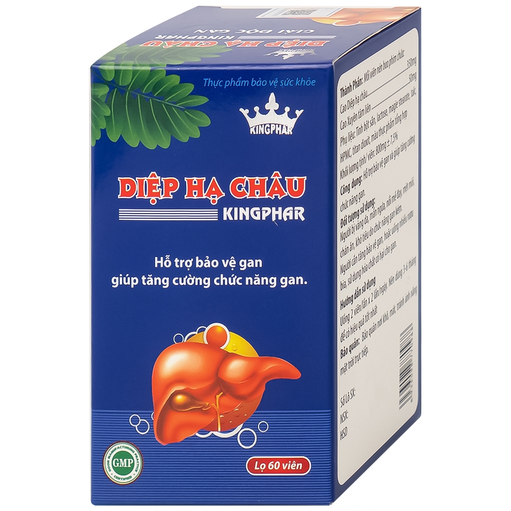Hình ảnh Viên uống Diệp Hạ Châu Kingphar hỗ trợ bảo vệ gan, tăng cường chức năng gan (60 viên)