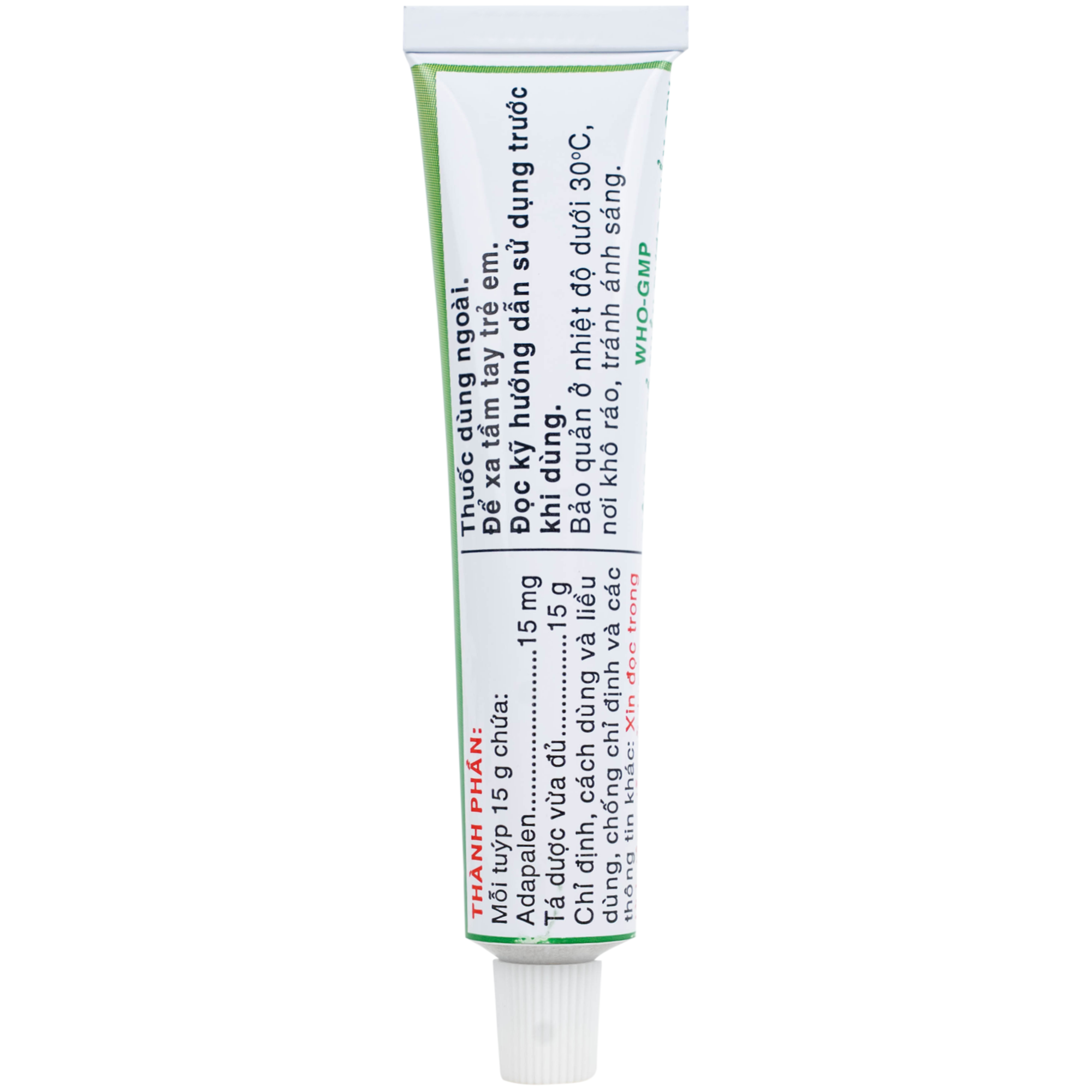 Hình ảnh Thuốc bôi da Acnemine Adapalen 0.1% OPV (15g)