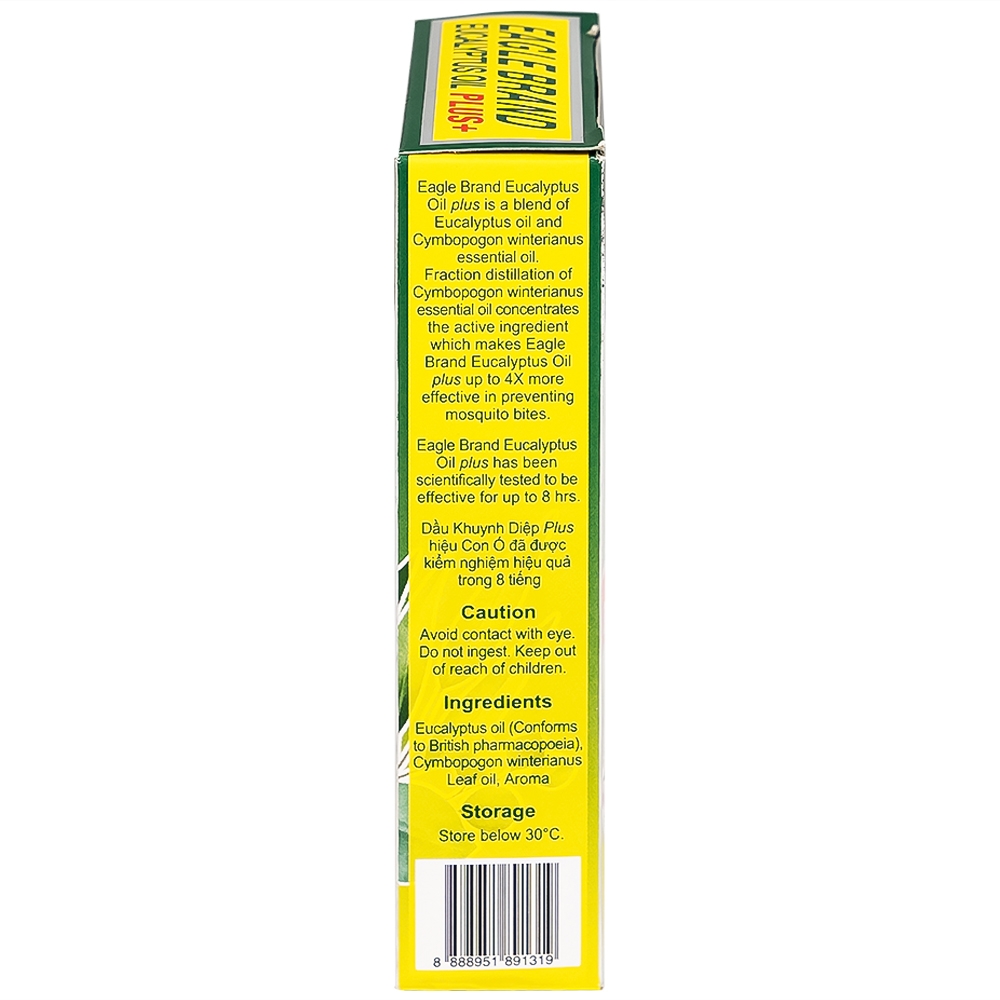 Hình ảnh Dầu khuynh diệp con ó Eagle Brand Eucalyptus Oil Plus+ 25ml chống muỗi 8 tiếng, điều trị cảm cúm