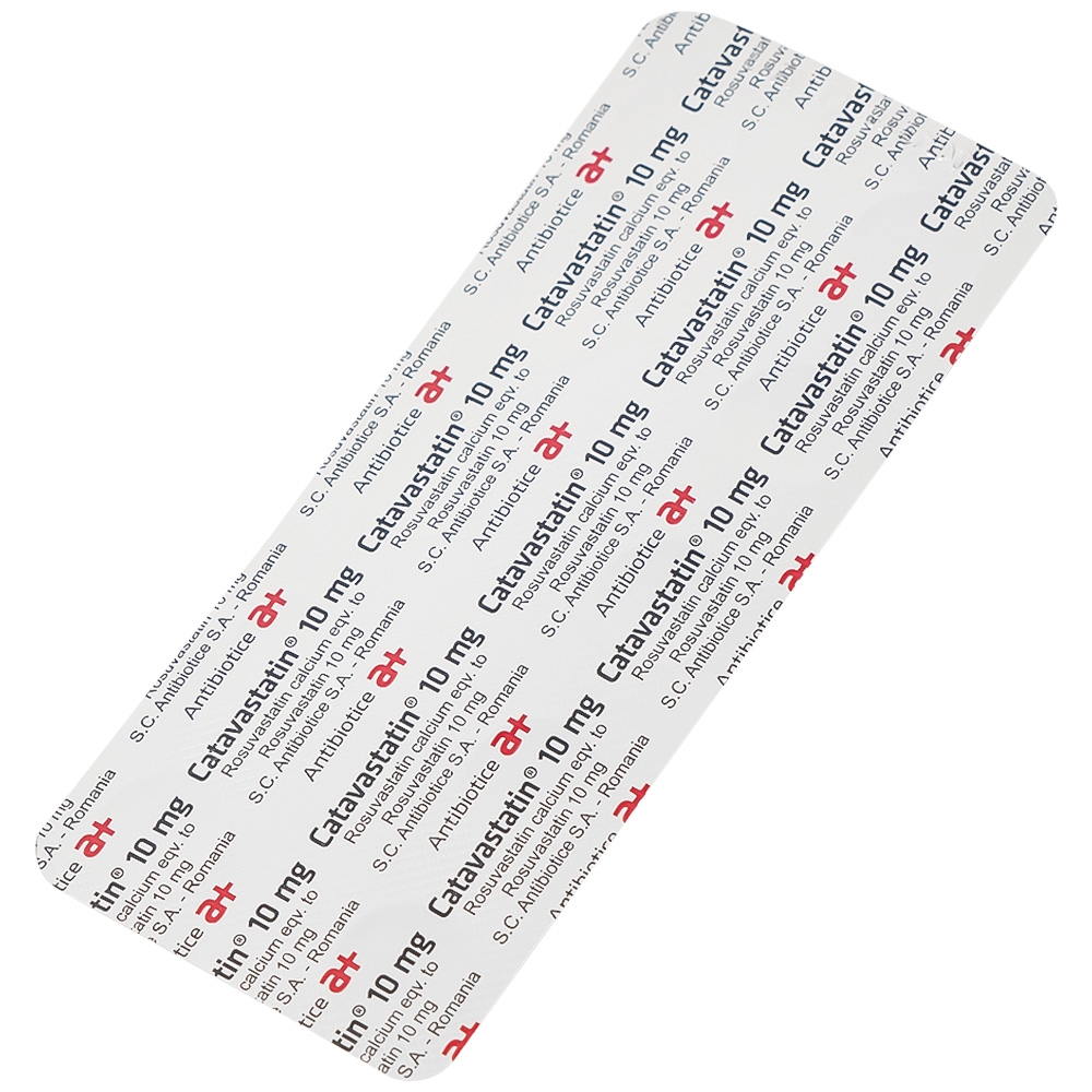 Hình ảnh Thuốc Catavastatin 10mg S.C Antibiotice điều trị tăng cholesterol máu nguyên phát (3 vỉ x 10 viên)