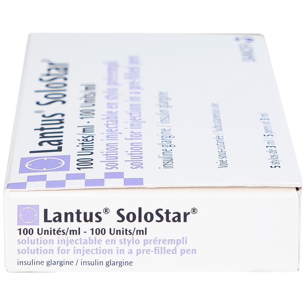 Hình ảnh Bút tiêm Lantus SoloStar 100 Units/ml điều trị đái tháo đường (5 cây x 3ml)