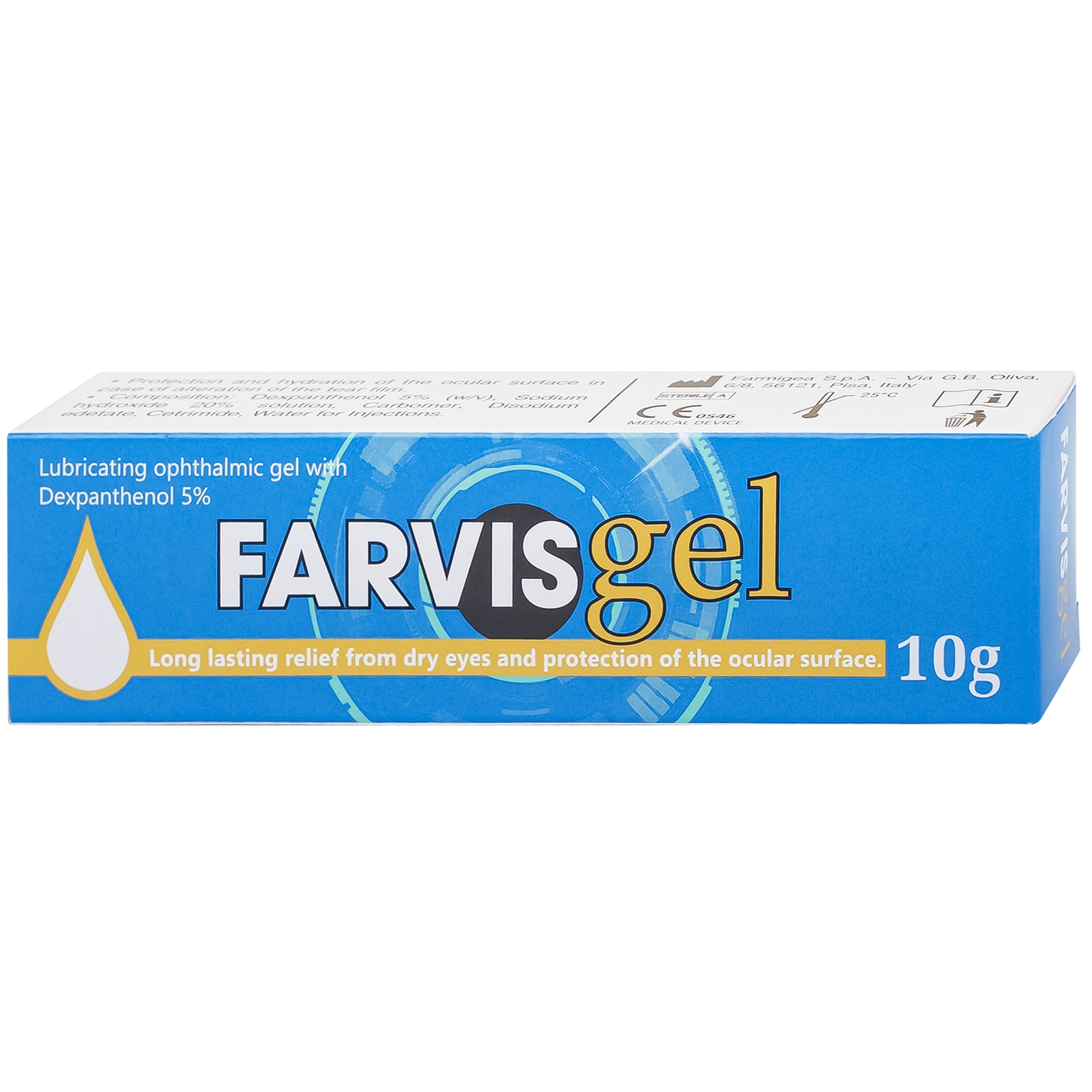 Hình ảnh Gel dưỡng mắt, làm dịu và giảm khô mắt Favisgel Vision Pharma10g